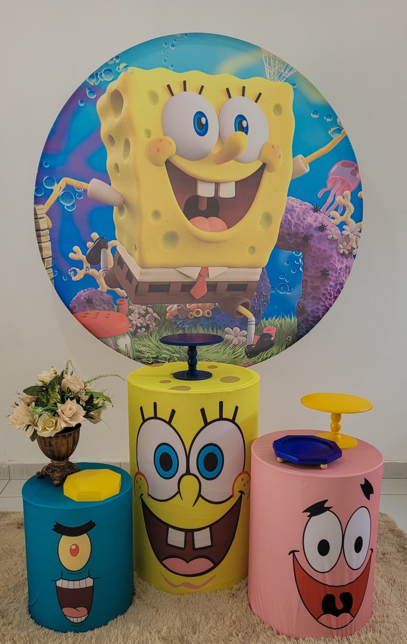 Kit Bronze - Bob Esponja - HK Décor & pegue  e monte