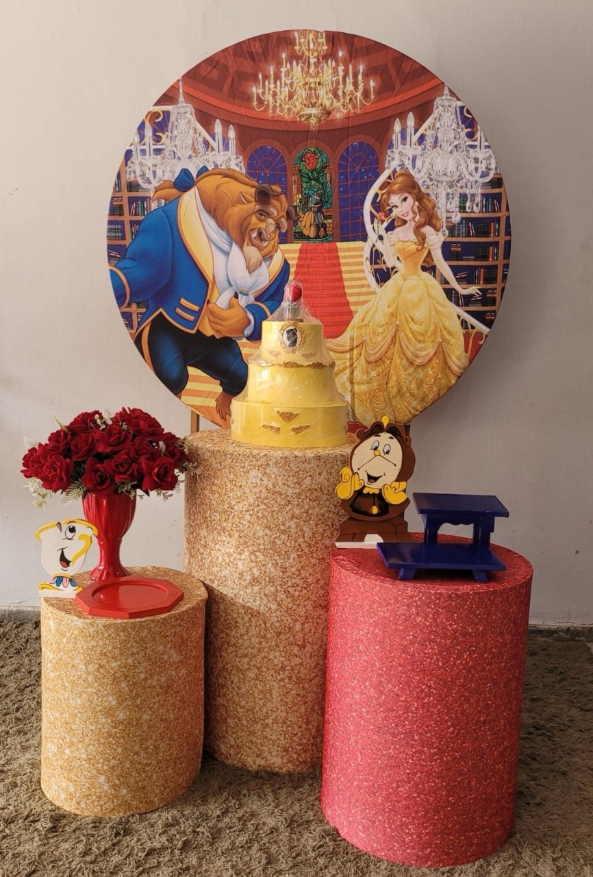Kit Bronze - Bela E A Fera - HK Décor & pegue  e monte
