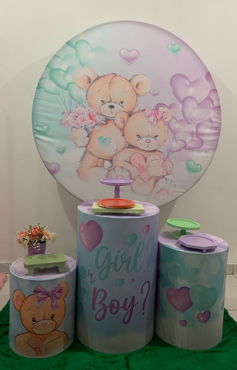 Kit Bronze - Chá Revelação - HK Décor & pegue  e monte