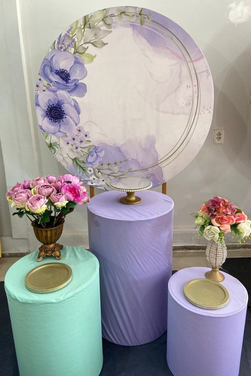 Kit Bronze -Floral Lilas - HK Décor & pegue  e monte