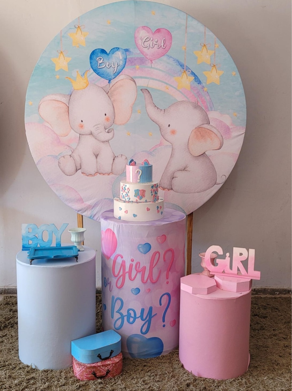 Kit Bronze - Chá Revelação - HK Décor & pegue  e monte