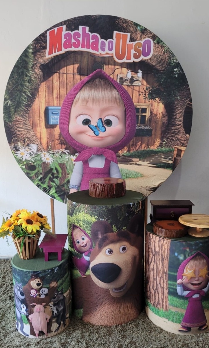 Kit Bronze - Masha E O Urso - HK Décor & pegue  e monte