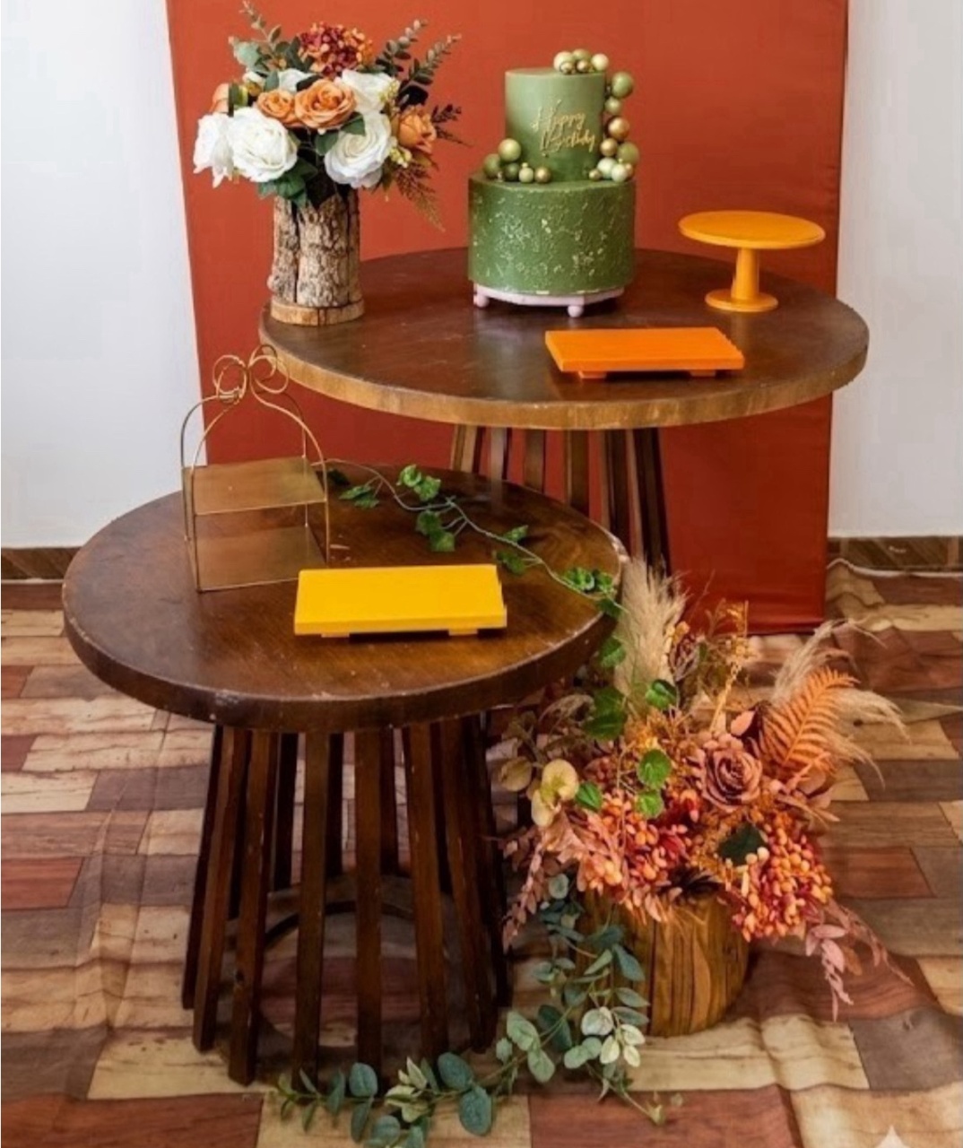 Mesa Redonda - Rustica - HK Décor & pegue  e monte