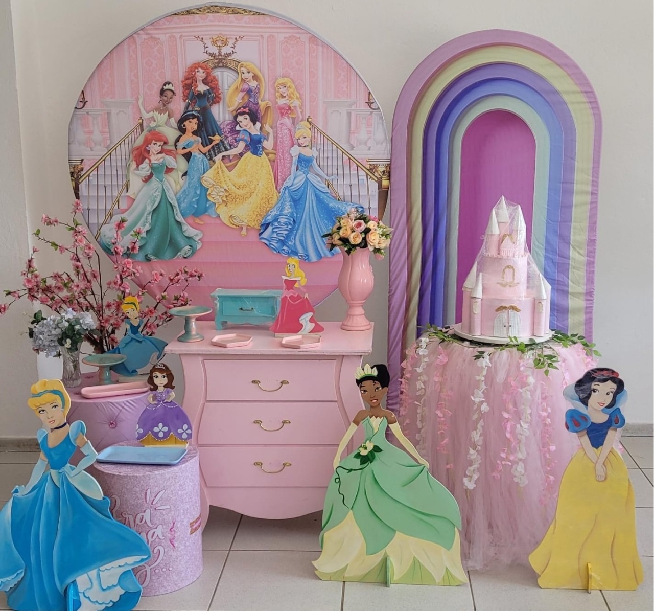 Kit Ouro  - Princesas - HK Décor & pegue  e monte