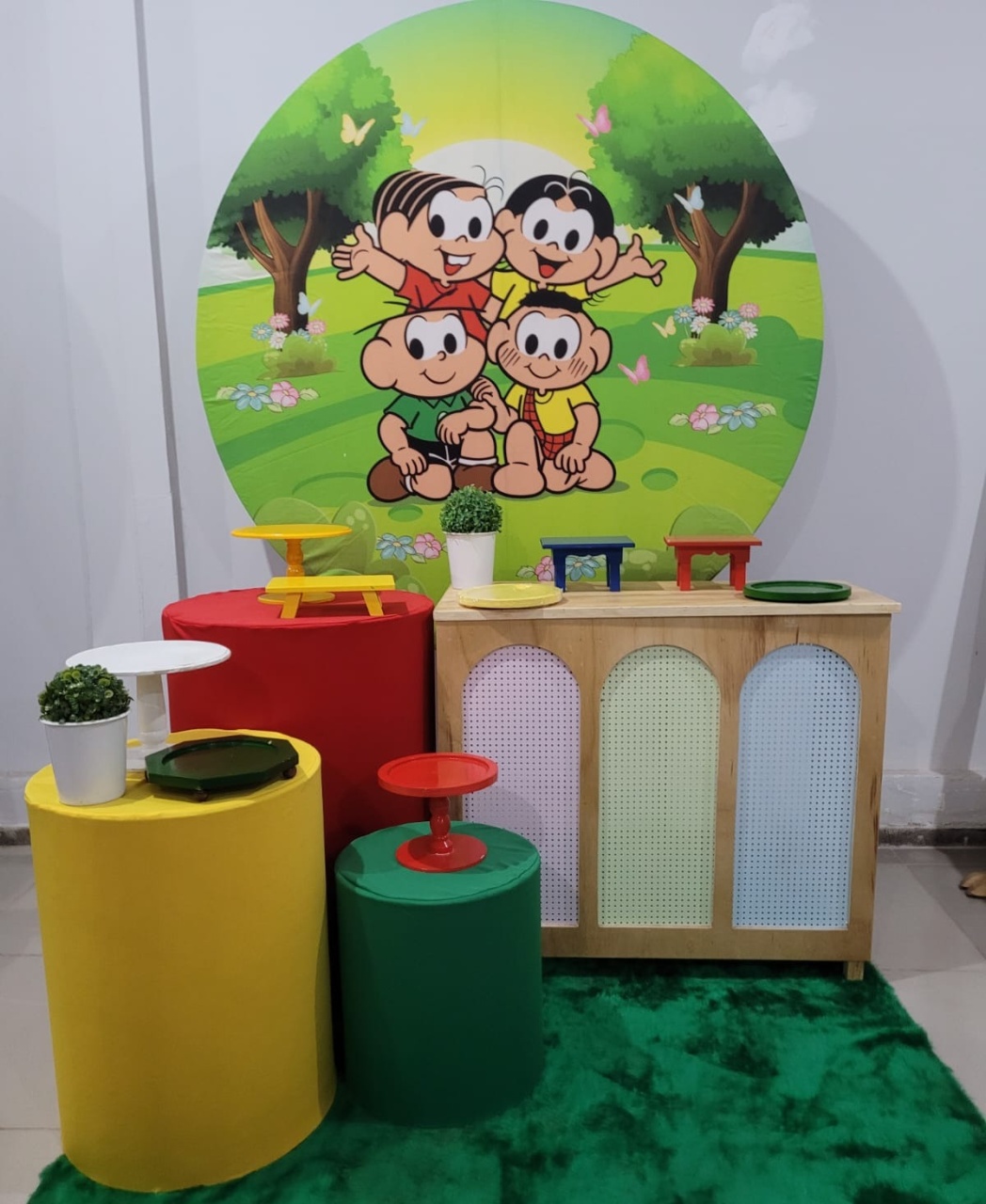 Kit Prata - Turma da Monica - HK Décor & pegue  e monte