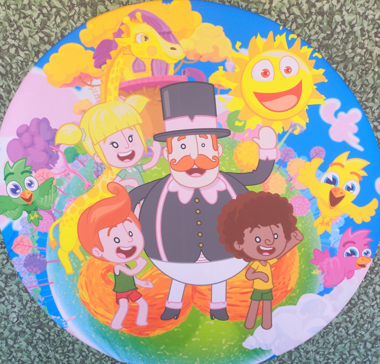 Tecido Painel Redondo Mundo Bita - Silmara Decorações 