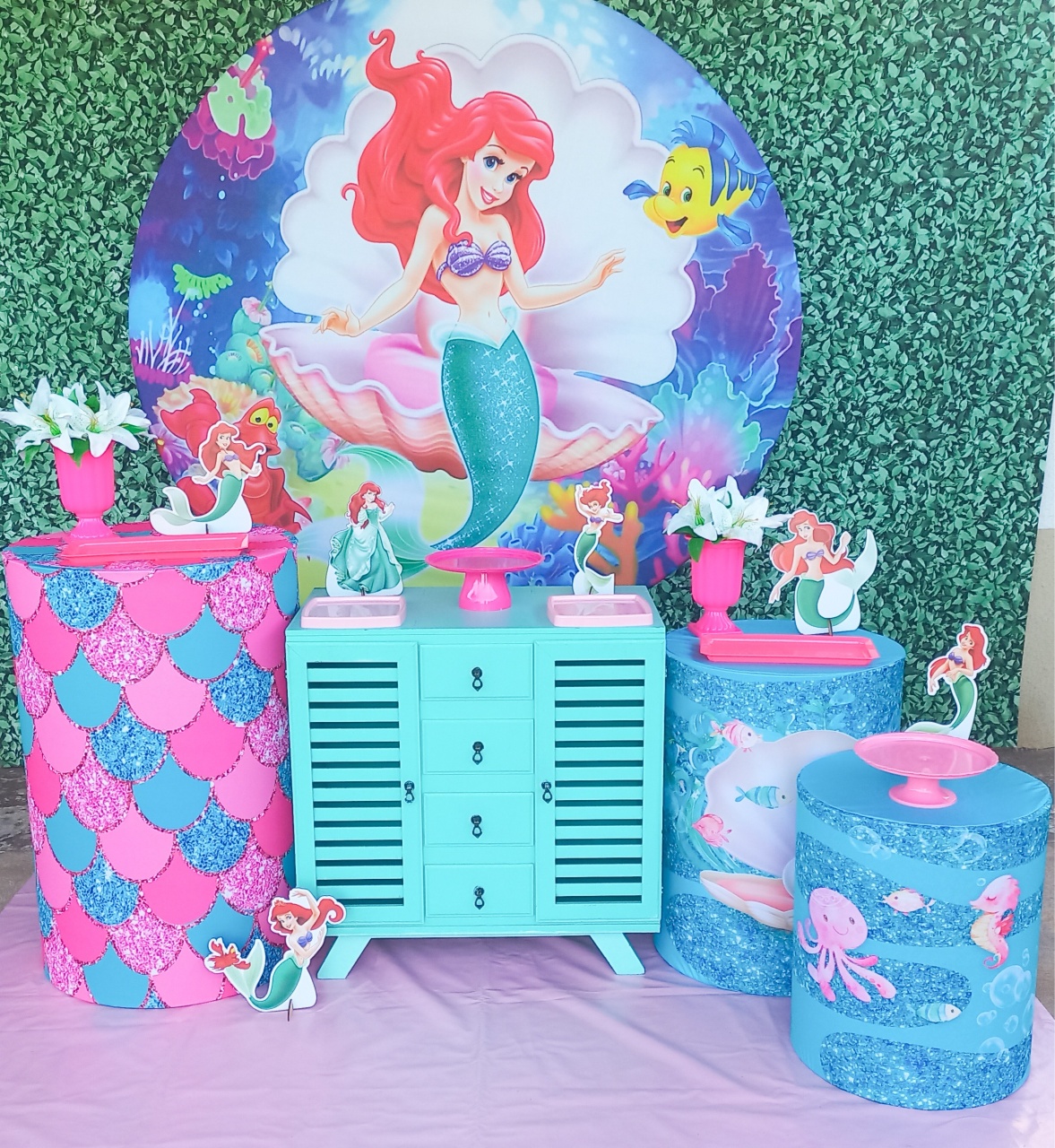 Ariel A Pequena Sereia - Silmara Decorações 