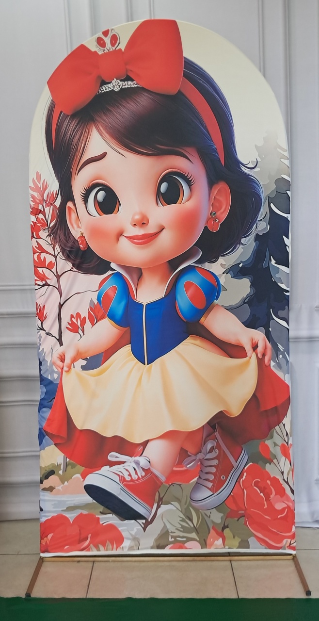 Tecido Painel Romano Branca de Neve Cut Baby - Silmara Decorações 