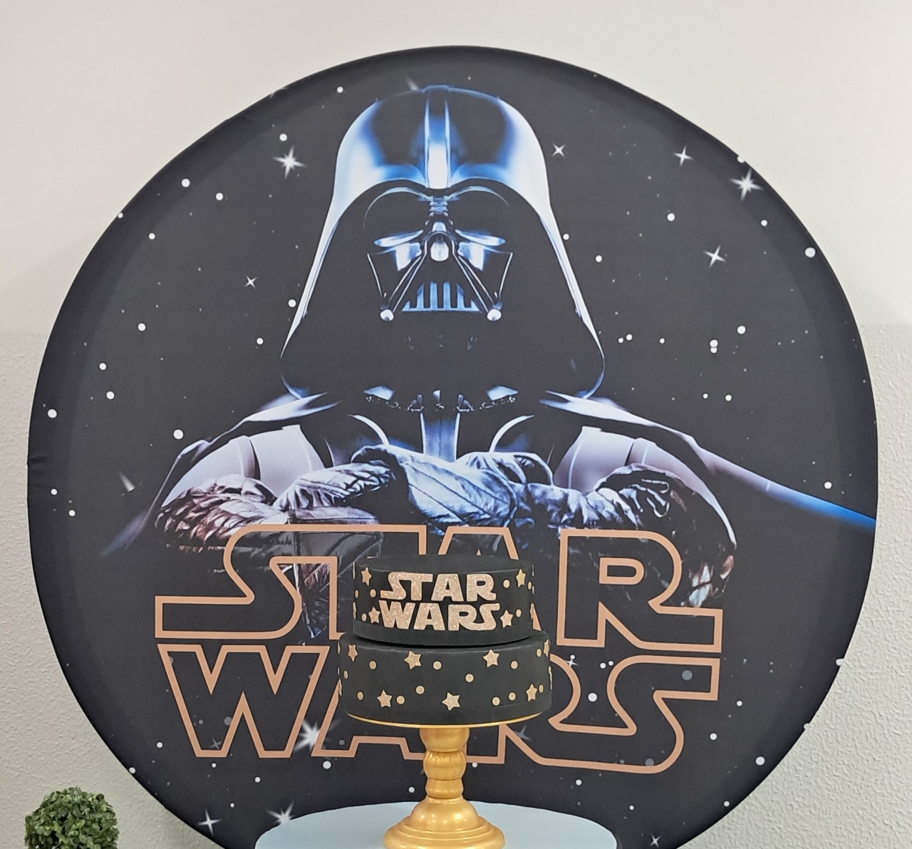 Tecido Painel Redondo Star Wars  - Silmara Decorações 