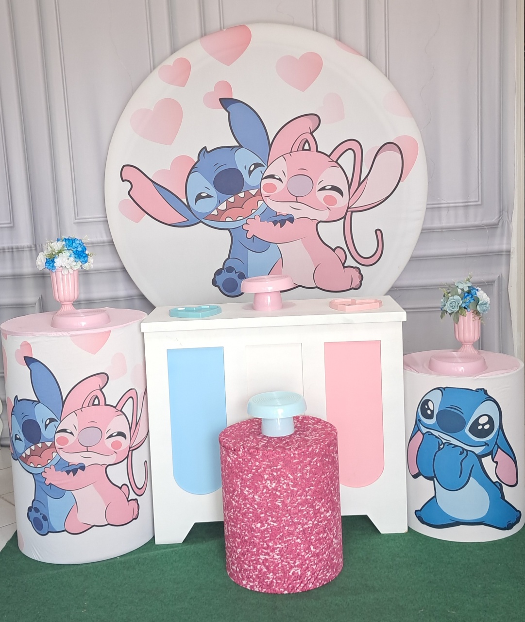 Stitch E Angel 01 - Silmara Decorações 