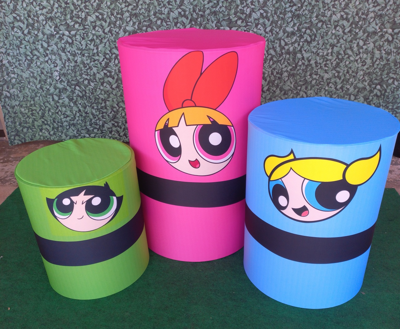 Tecido Capa de Cilindro Meninas Super Poderosas - Silmara Decorações 