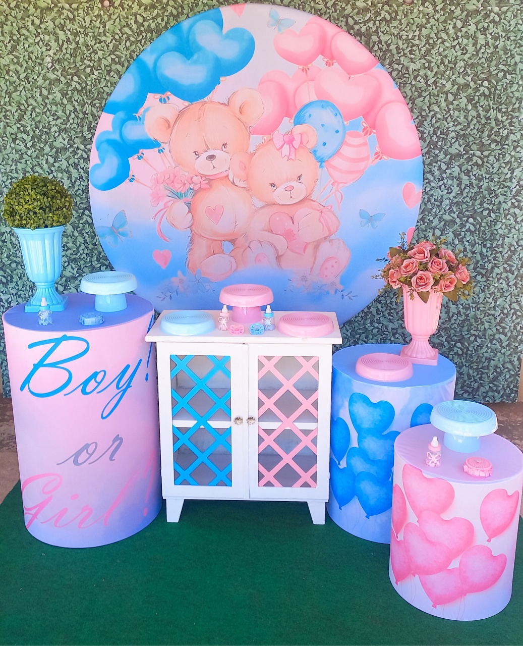 Chá Revelação Ursinho  - Silmara Decorações 
