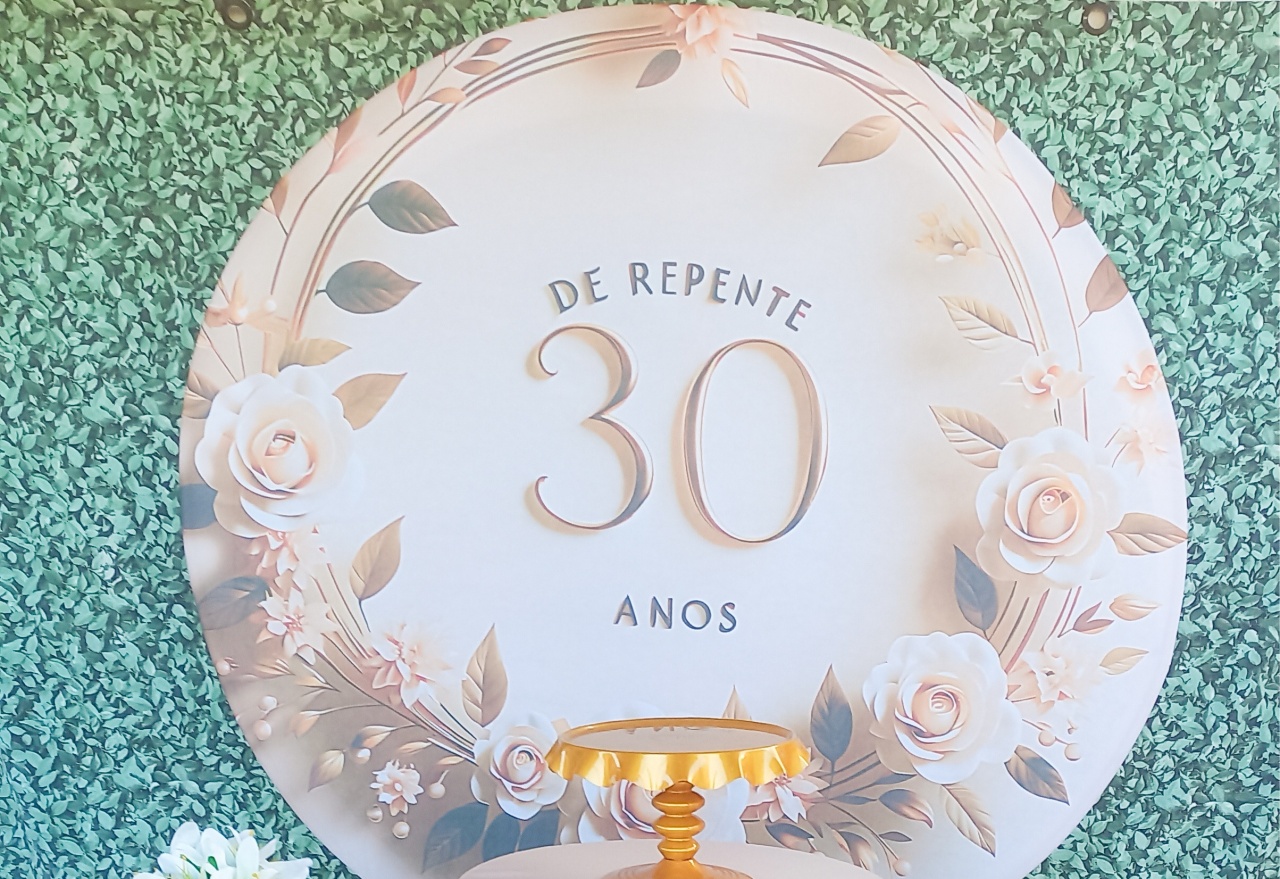  Tecido Painel Redondo de Repente 30 - Silmara Decorações 