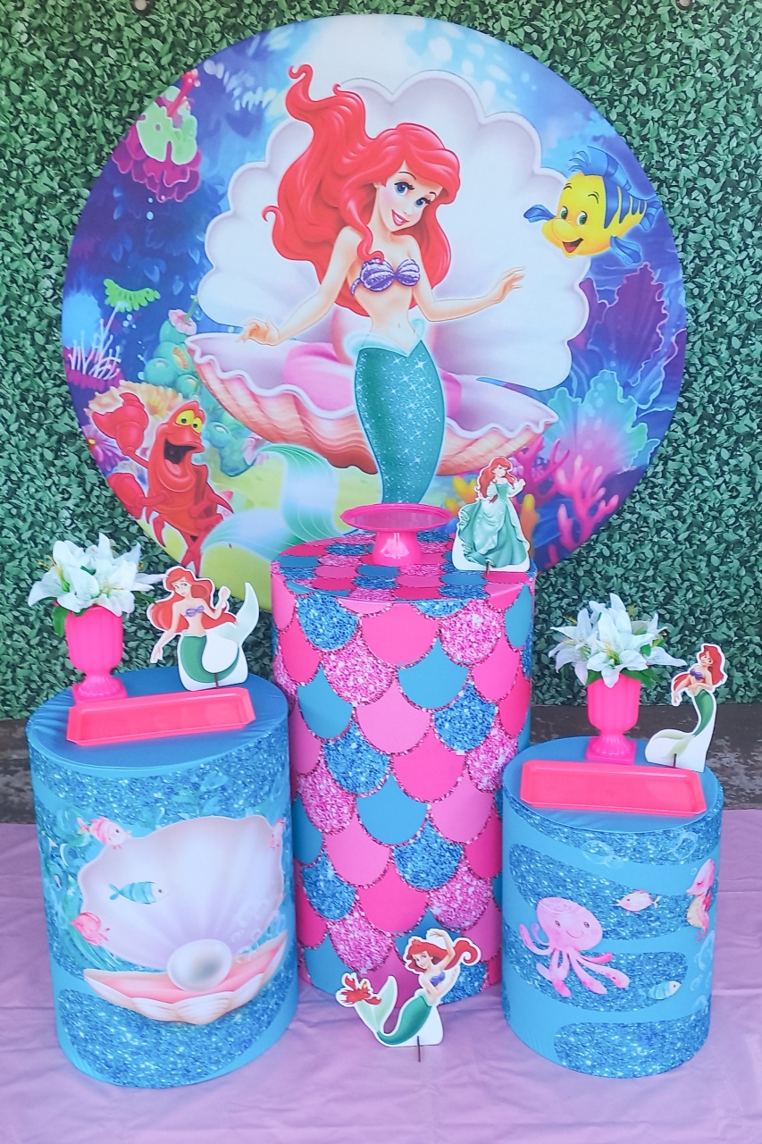 Ariel A Pequena Sereia - Silmara Decorações 