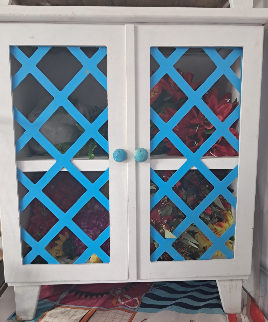 Cômoda Grade Azul - Silmara Decorações 