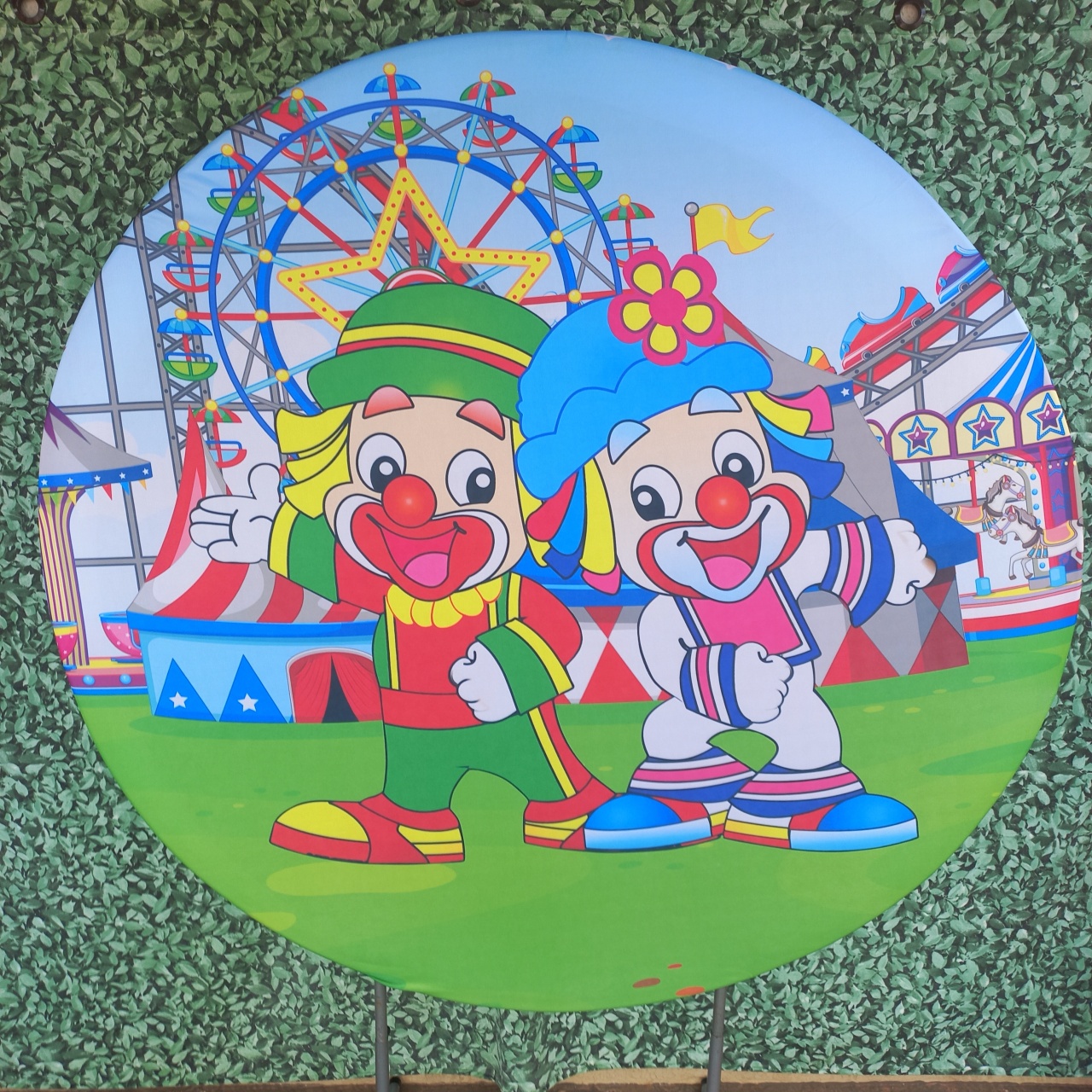 Tecido Painel Redondo Patati E Patatá - Silmara Decorações 
