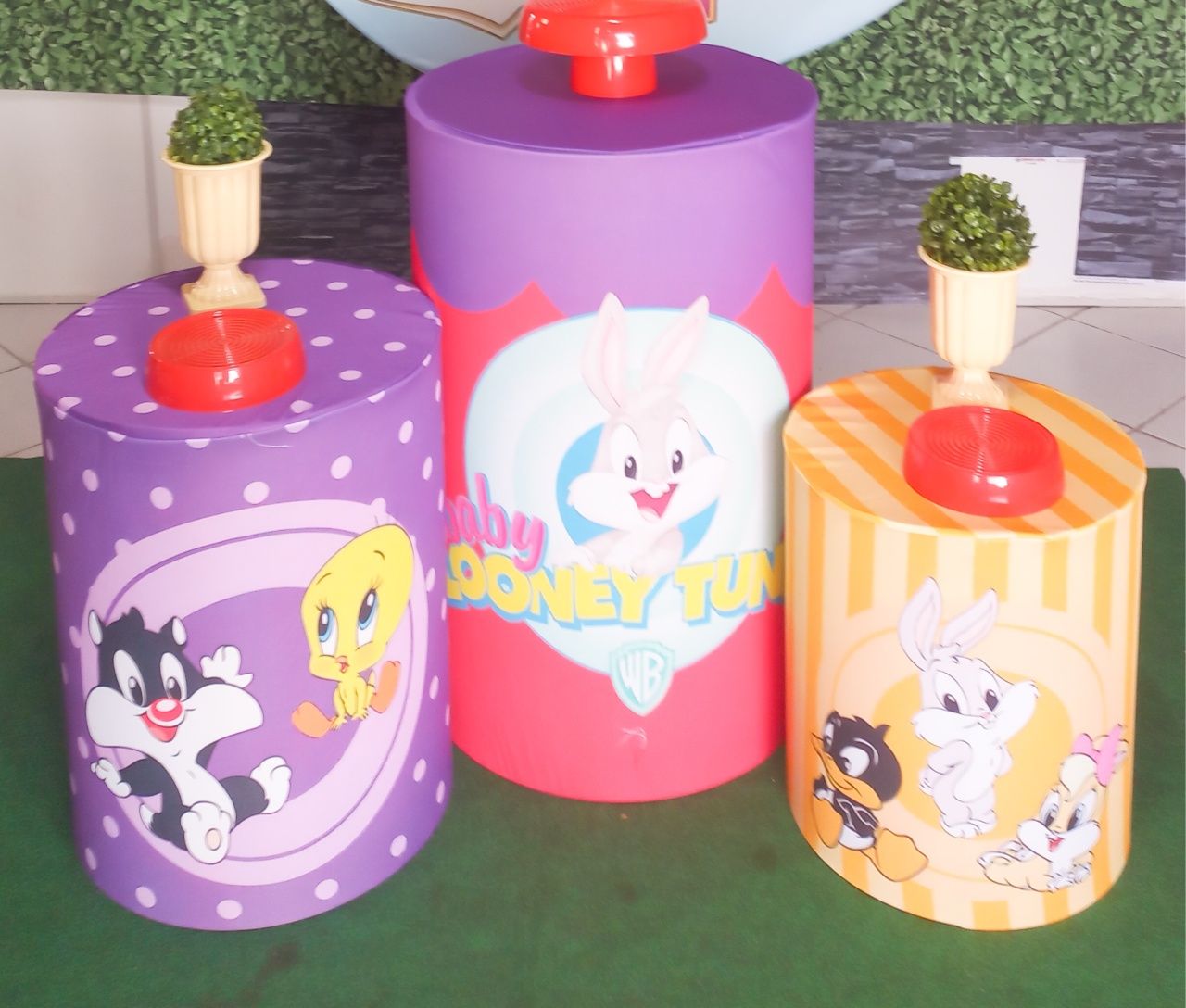Tecidos Capa de Cilindro Baby Looney Tunes - Silmara Decorações 