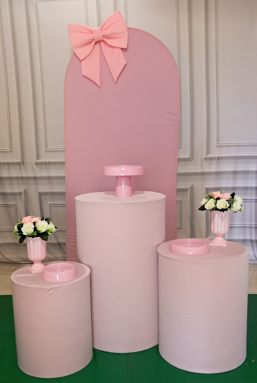 Laços Rosa - Silmara Decorações 