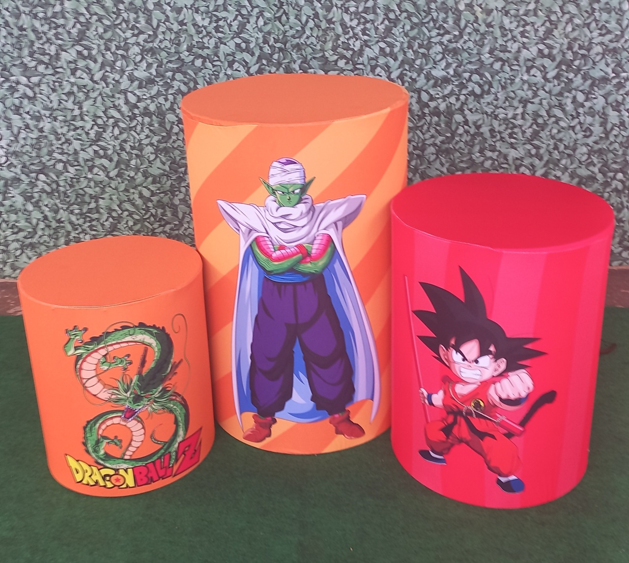 Tecido Capa de Cilindro Dragon Ball Z - Silmara Decorações 