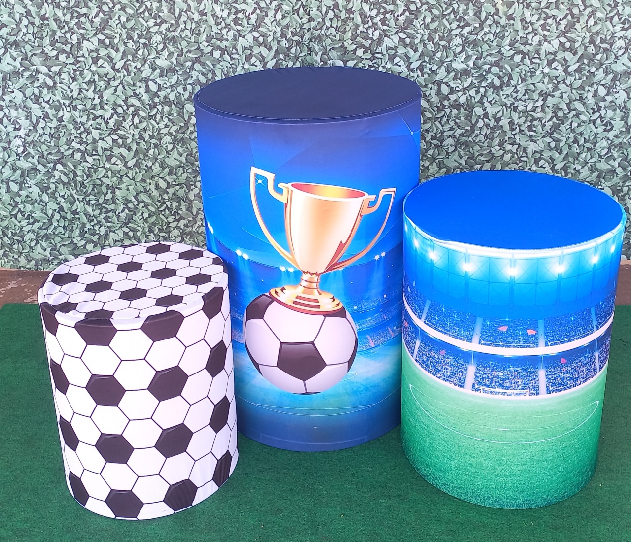 Tecido Capa de Cilindro Futebol - Silmara Decorações 