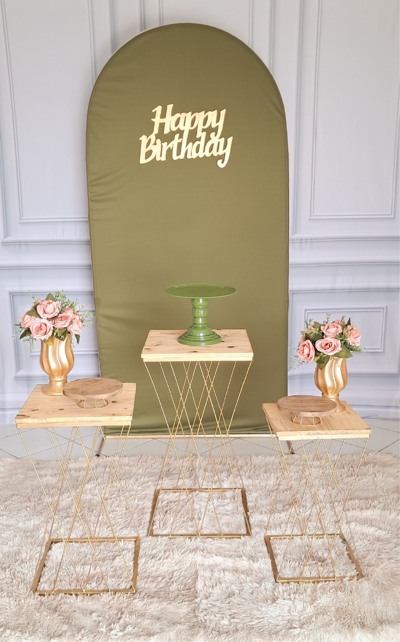Kit Luxo Verde Militar - Silmara Decorações 
