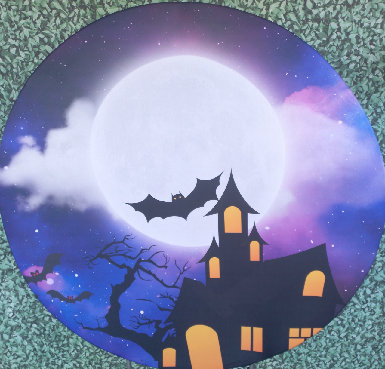 Tecido Painel Redondo Halloween - Silmara Decorações 
