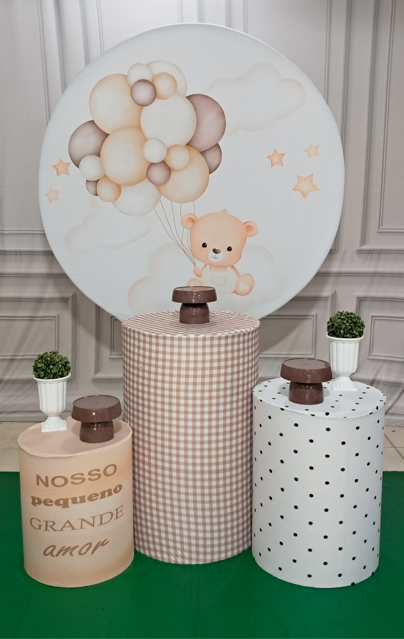 Chá de Bebê Ursinho Neutro - Silmara Decorações 