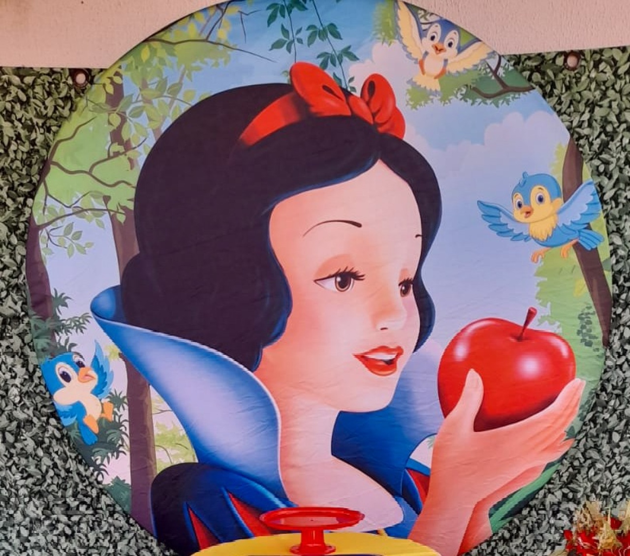 Tecido Painel Redondo Branca de Neve - Silmara Decorações 
