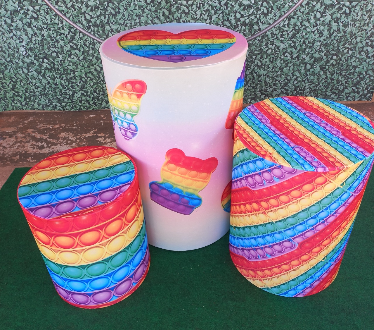 Tecido Capa de Cilindro Pop It - Silmara Decorações 