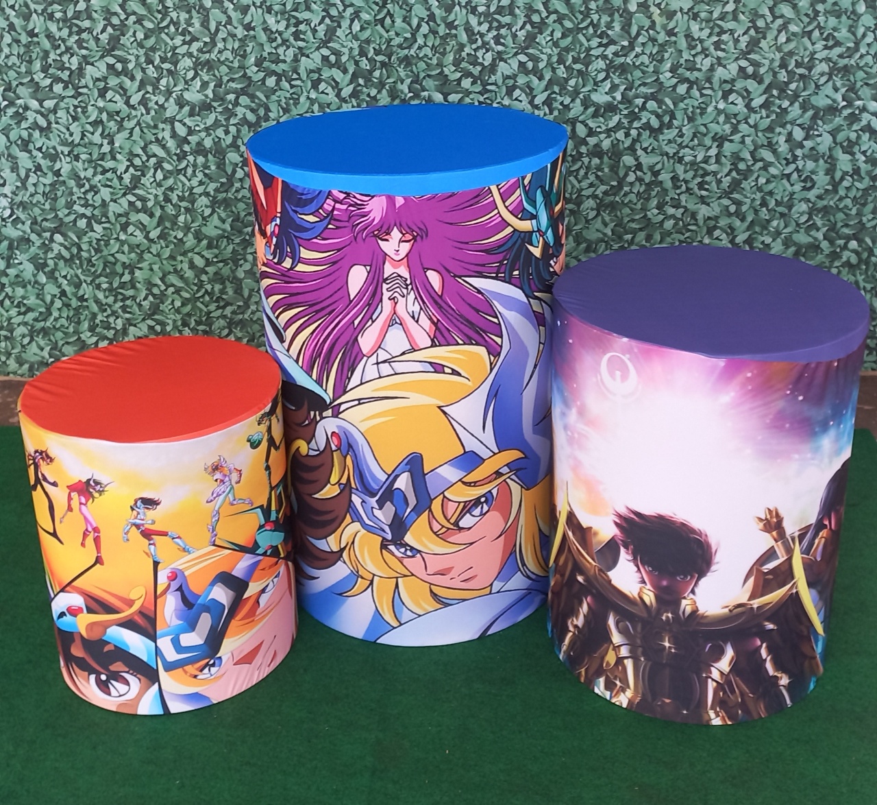 Tecido Capa de Cilindro Os Cavaleiros dos Zodiáco - Silmara Decorações 