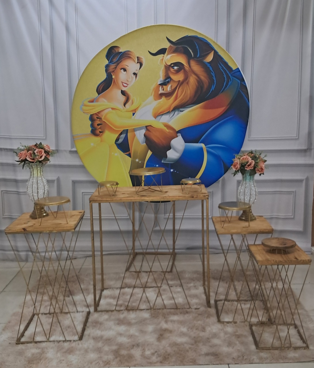 A Bela E A Fera Luxo - Silmara Decorações 