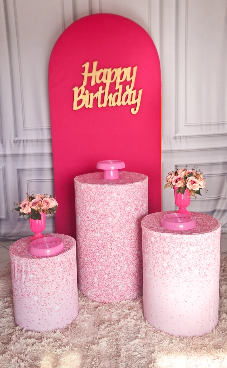 Kit Luxo Pink Rosa - Silmara Decorações 