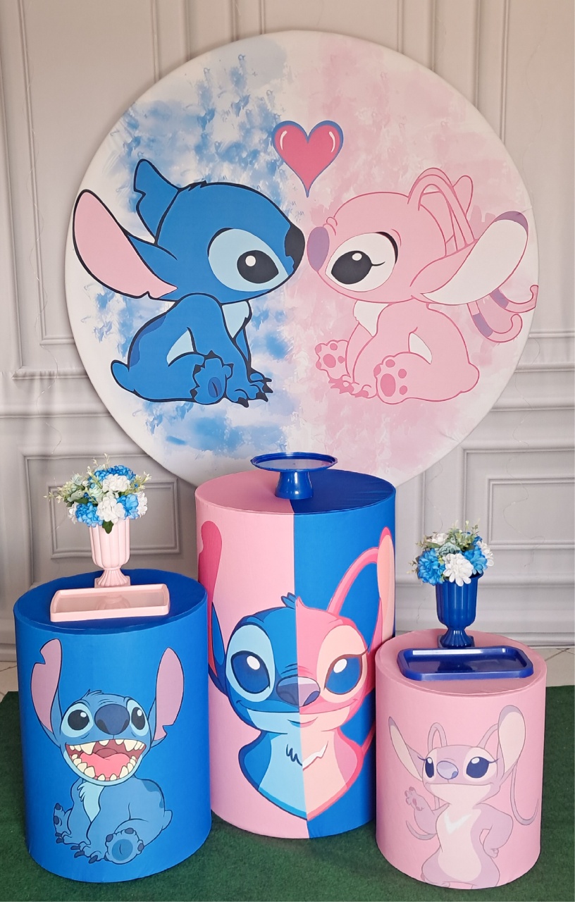 Stitch E Angel 03 - Silmara Decorações 