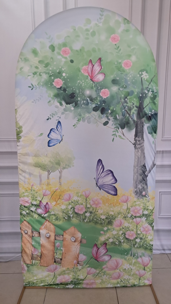Tecido Painel Romano Jardim Encantado - Silmara Decorações 