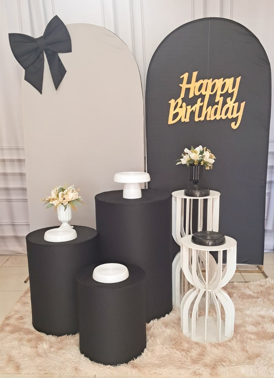 Laços Preto Luxo - Silmara Decorações 