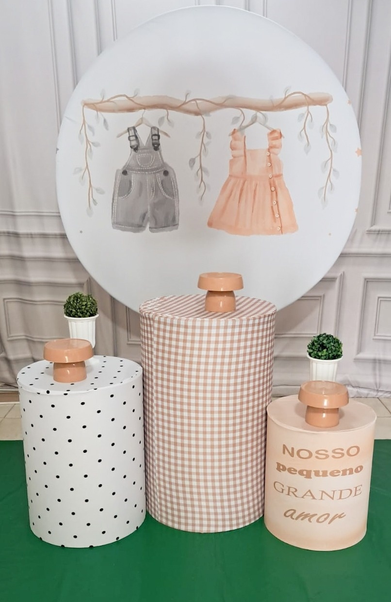 Chá Revelação Neutro Varal - Silmara Decorações 
