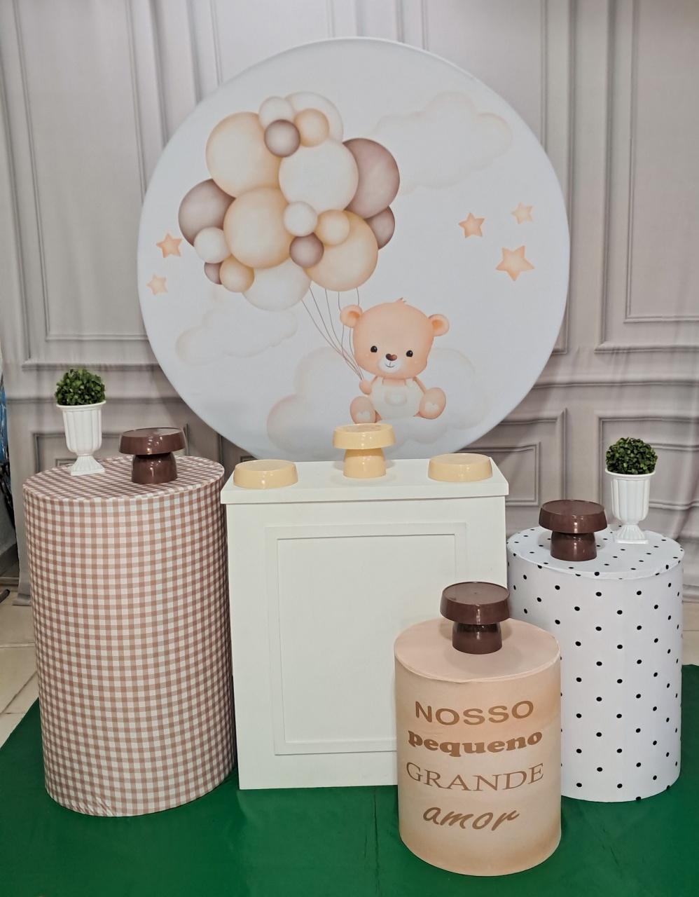 Chá de Bebê Ursinho Neutro - Silmara Decorações 