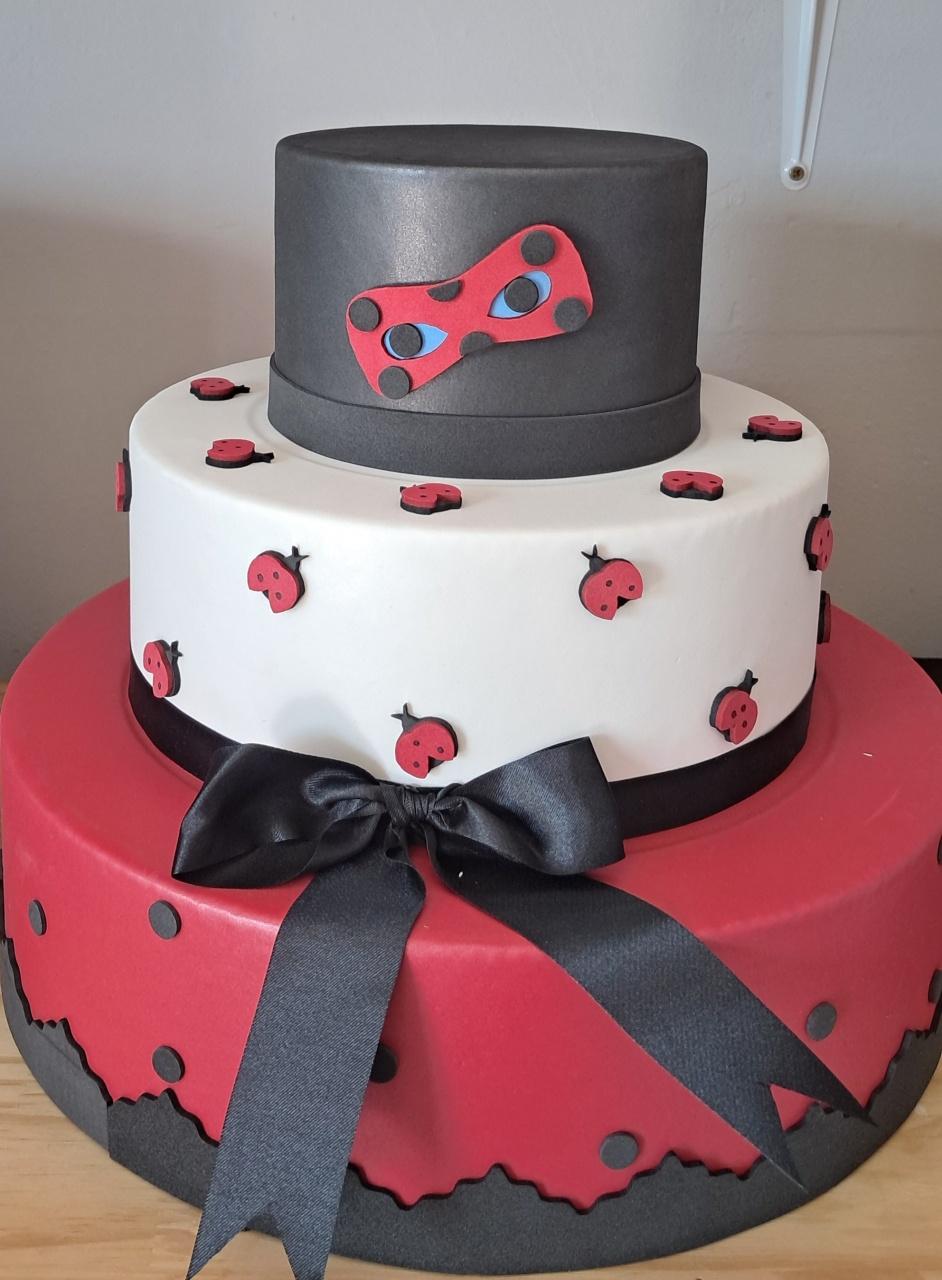 Bolo Cenografico Lady Bug - Silmara Decorações 