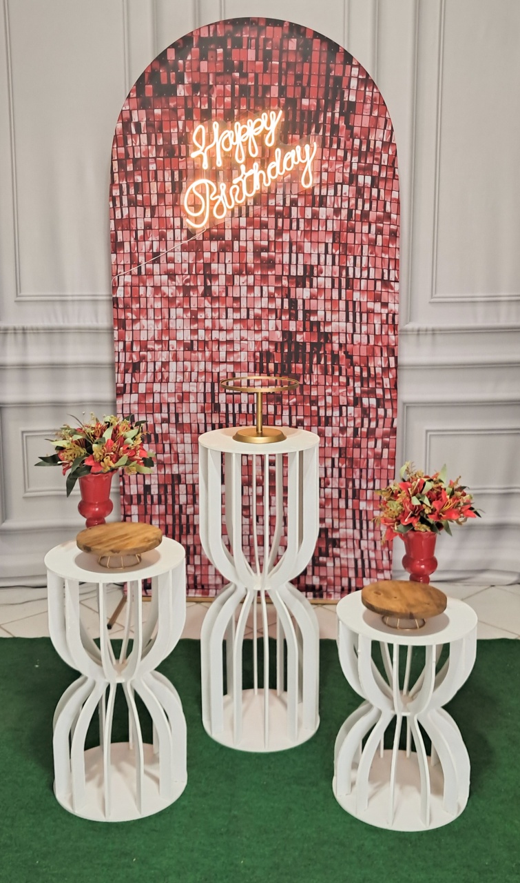 Kit Vermelho Holográfico  - Silmara Decorações 