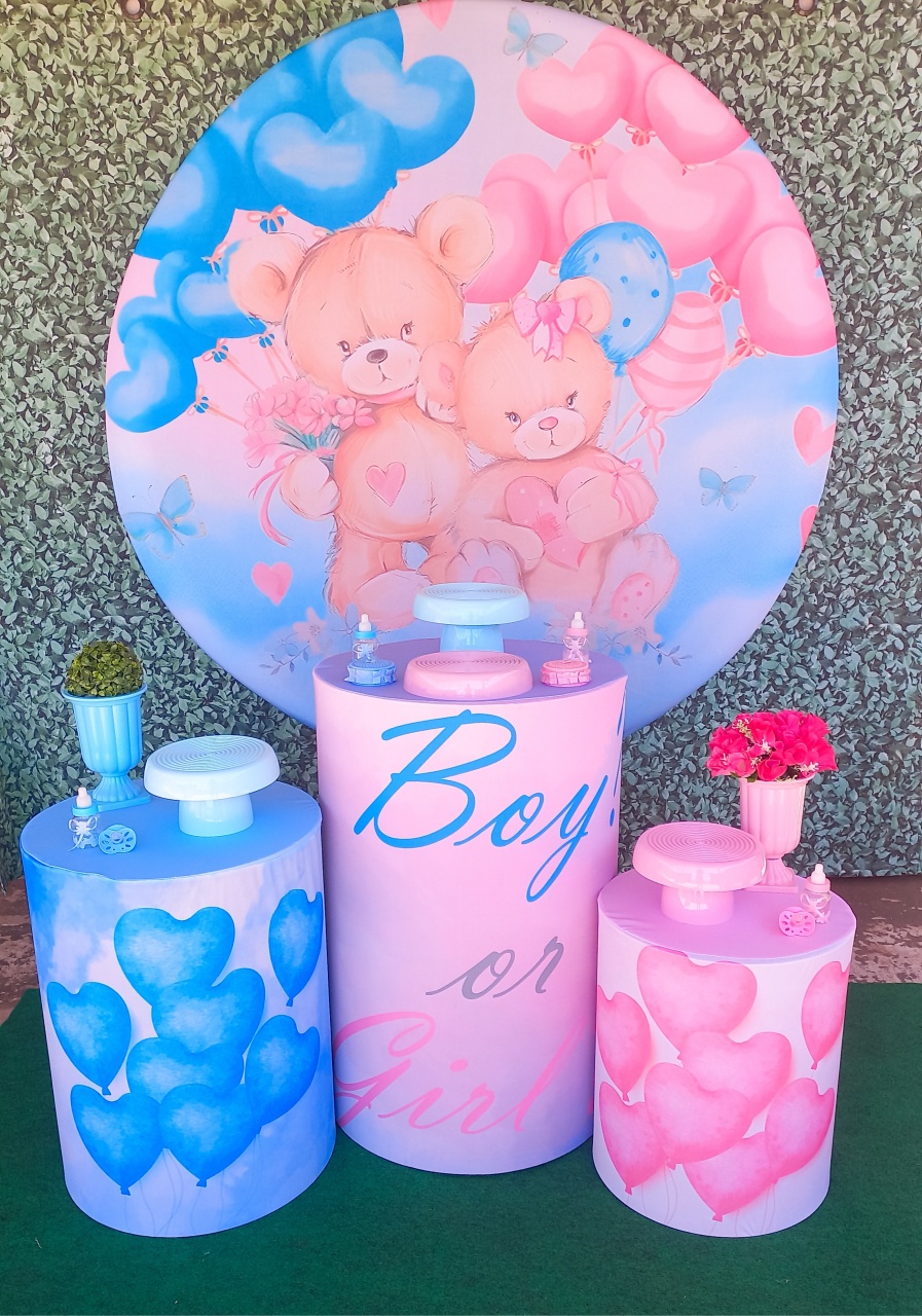 Chá Revelação Ursinho - Silmara Decorações 
