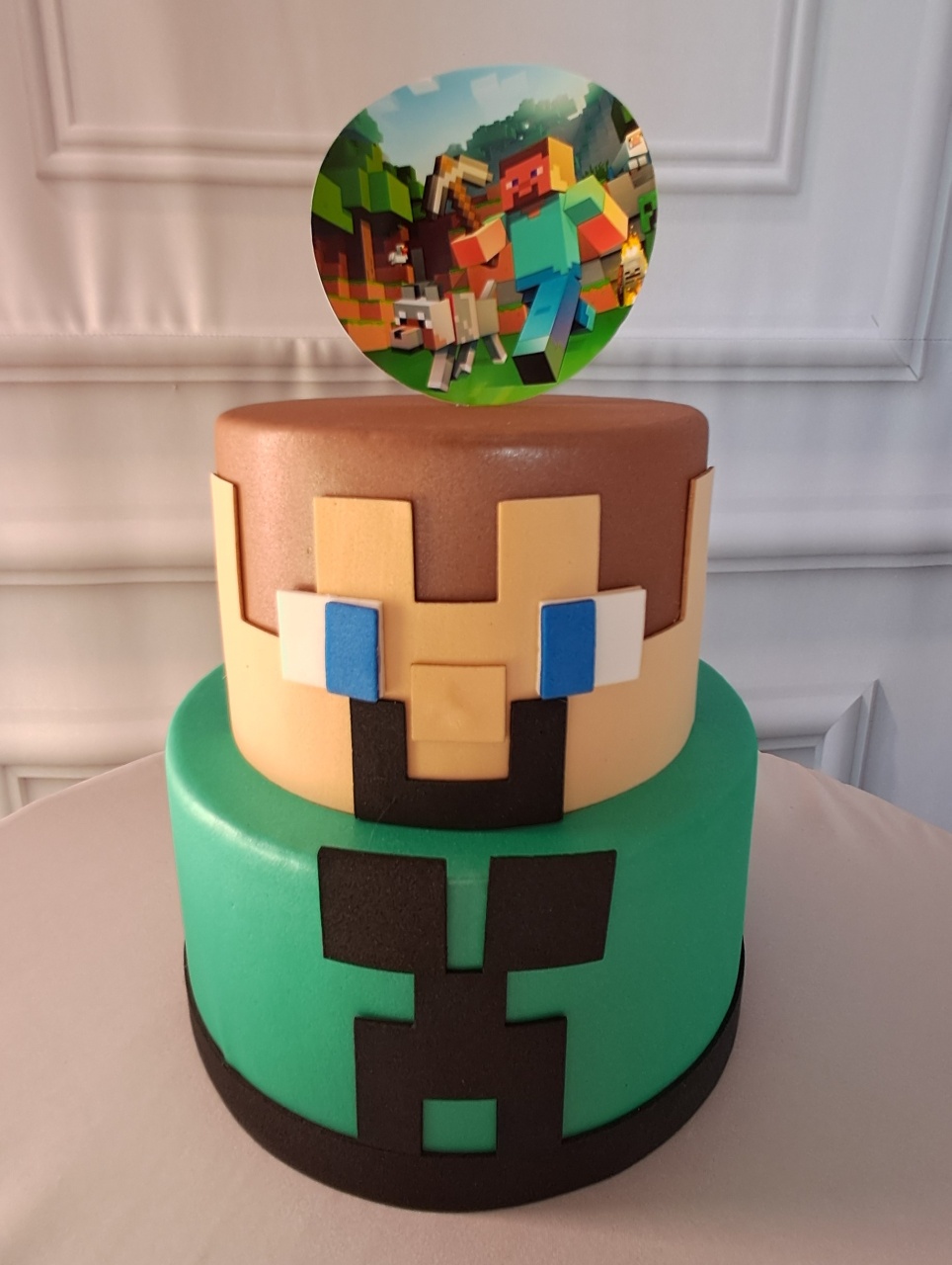 Bolo Cenográfico Minecraft  - Silmara Decorações 