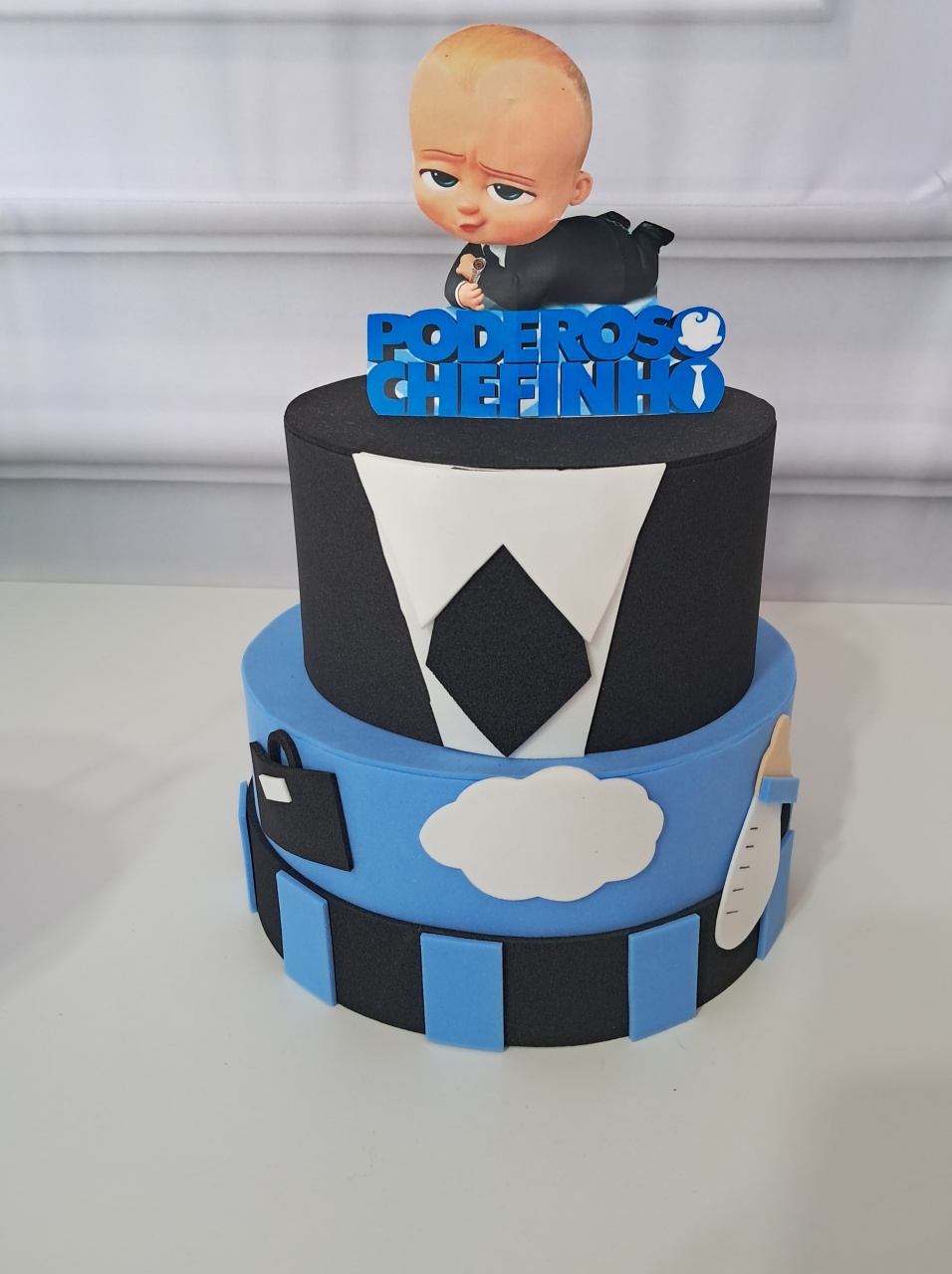Bolo Cenografico Poderoso Chefinho - Silmara Decorações 