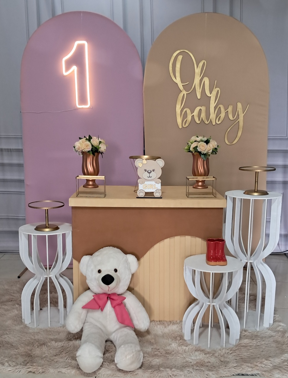 Chá de Bebê Menina Luxo - Silmara Decorações 