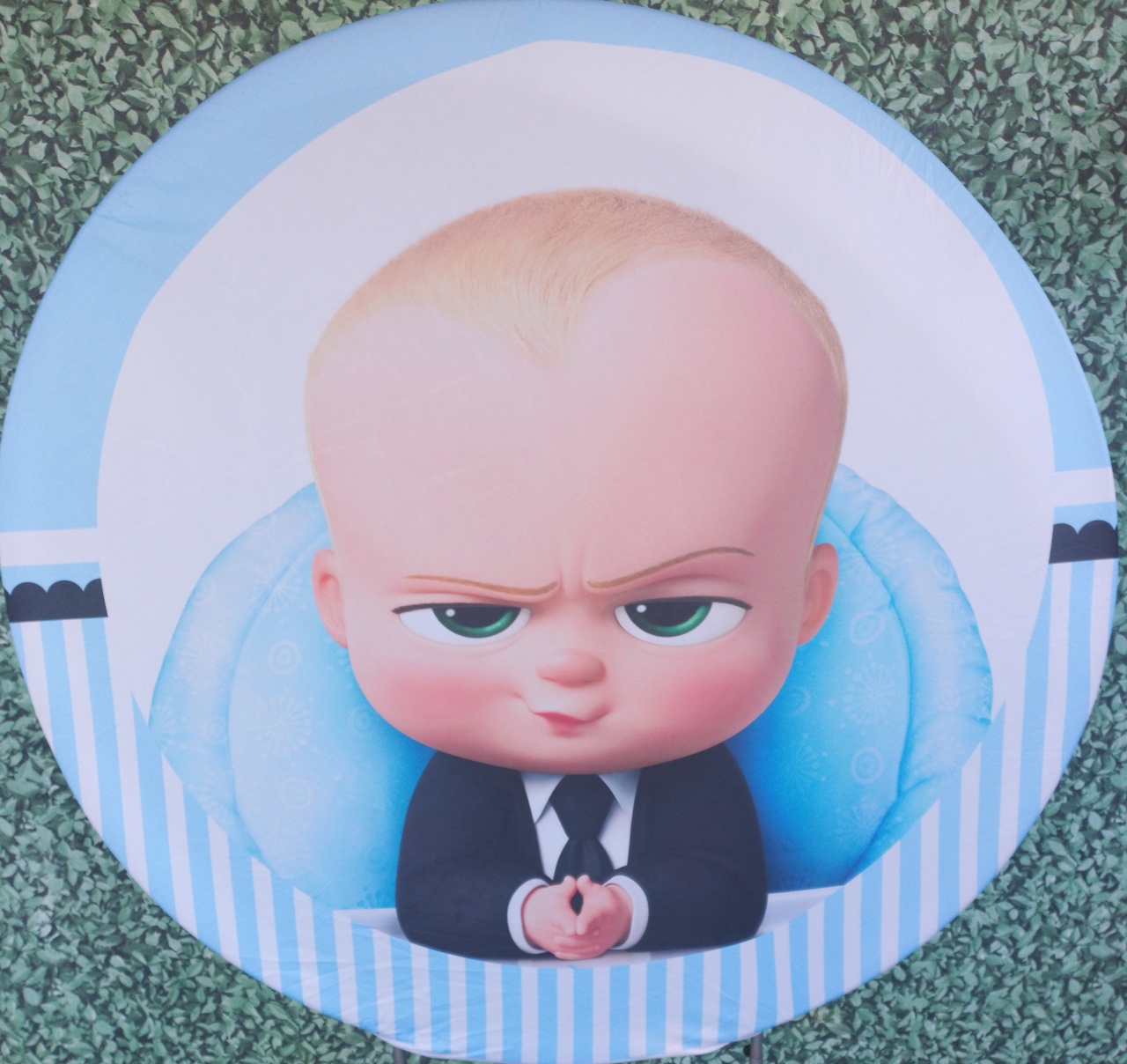 Tecido Painel Redondo O Poderoso Chefinho - Silmara Decorações 