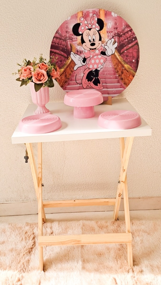 Festa Na Mesa Minnie Rosa - Silmara Decorações 