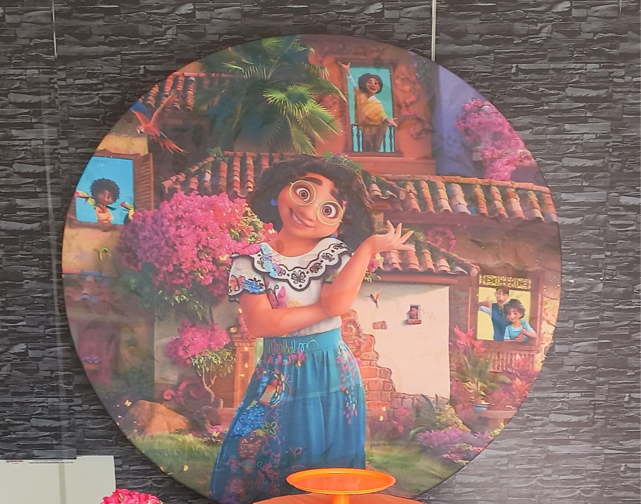 Tecido Painel Redondo Encanto - Silmara Decorações 