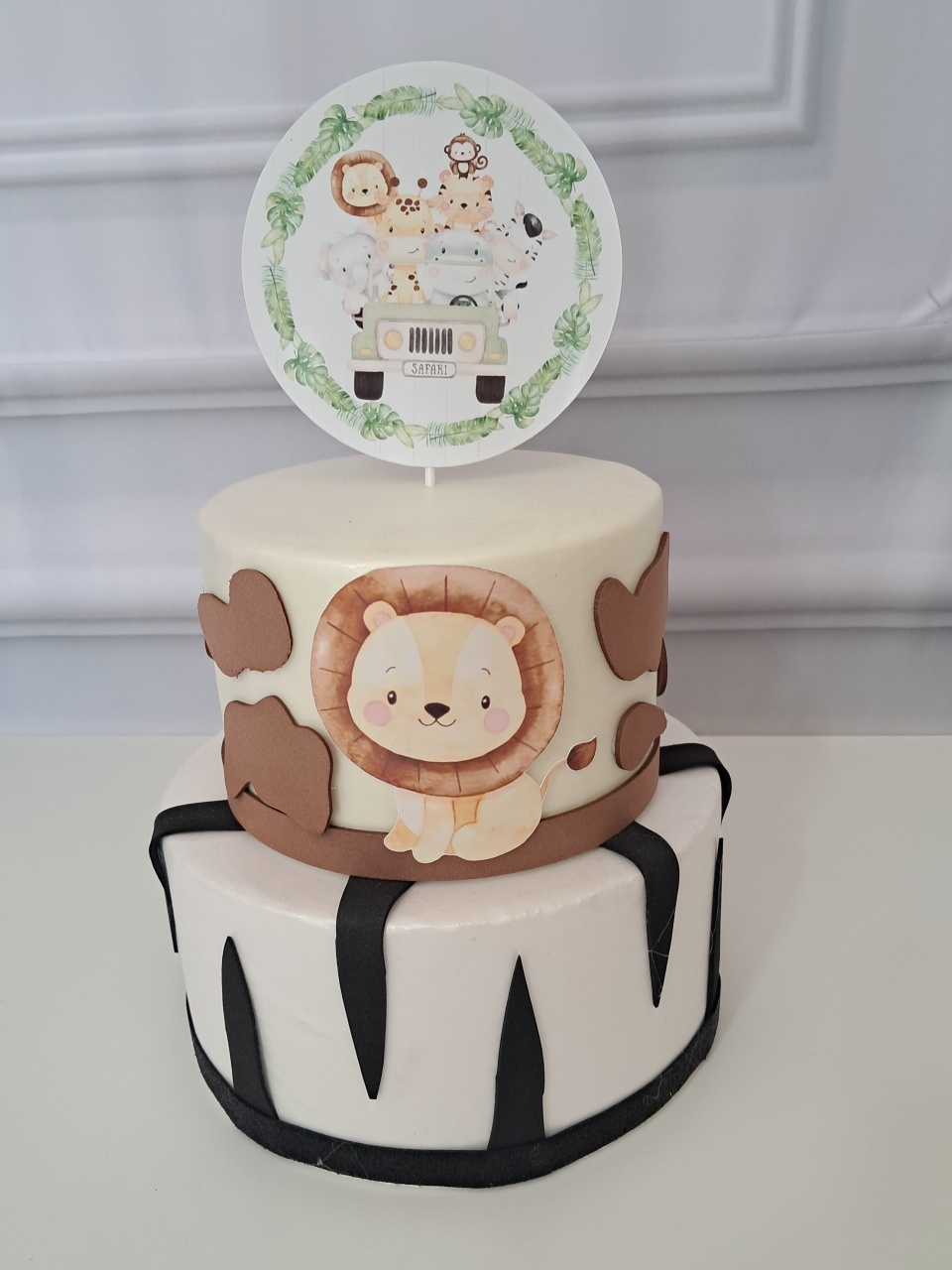 Bolo Cenografico Safari - Silmara Decorações 
