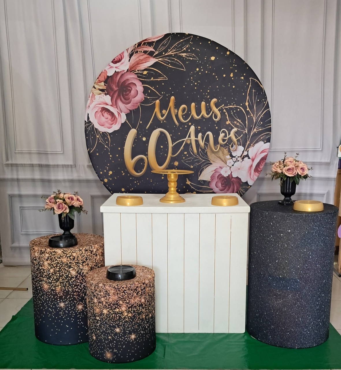 60 Anos Rosa - Silmara Decorações 