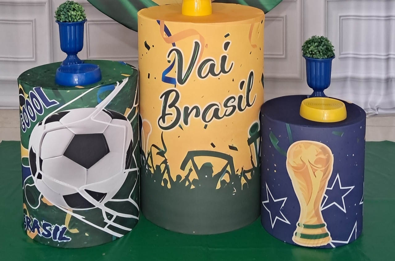 Capa Cilindros Copa Do Mundo - Silmara Decorações 