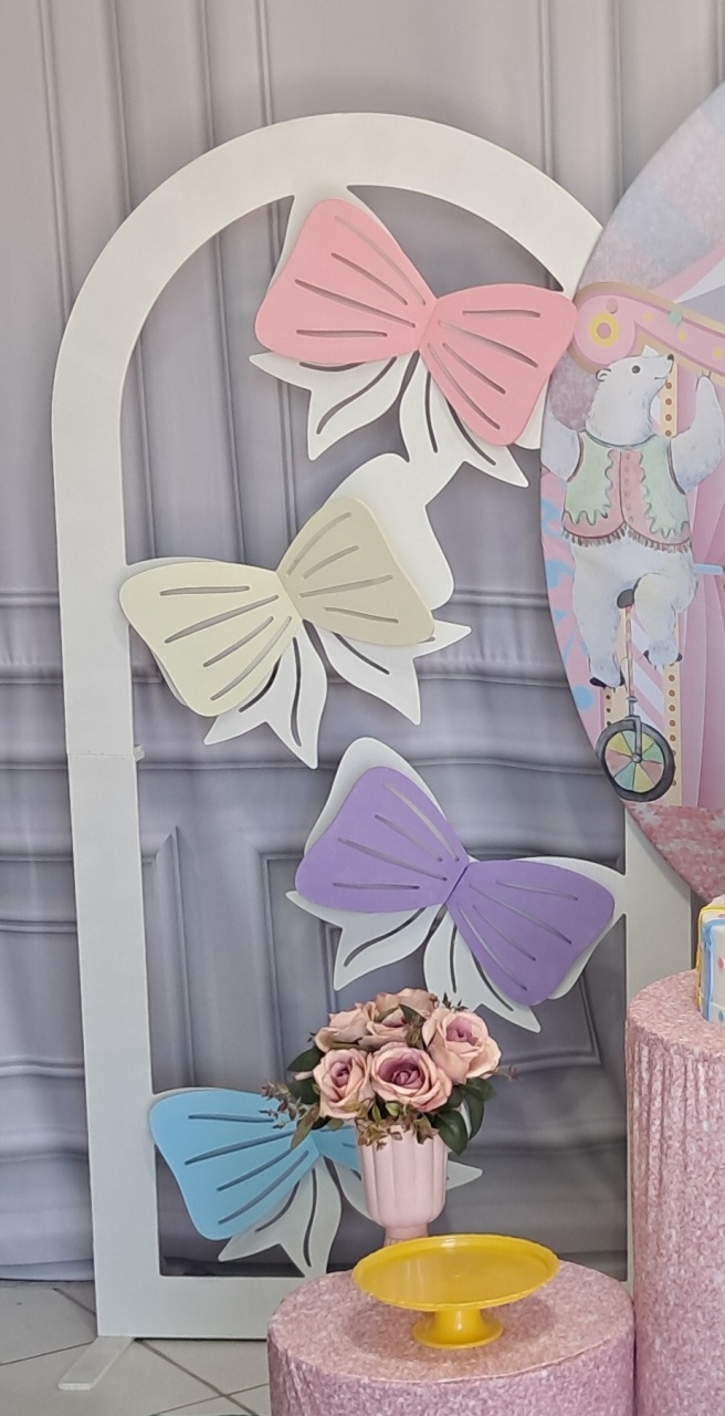 Painel Romano Laços Mdf - Silmara Decorações 